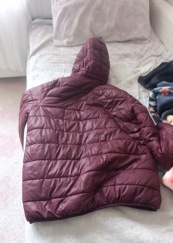 bordo erkek şişme montu - Görsel 2