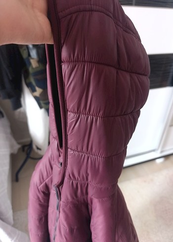 bordo erkek şişme montu - Görsel 5