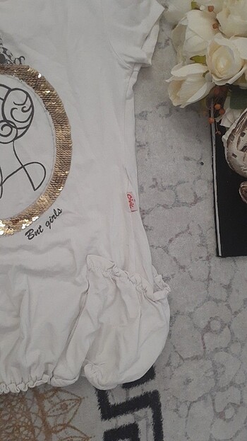 Standart Beden Beden beyaz Renk Beyaz tshirt