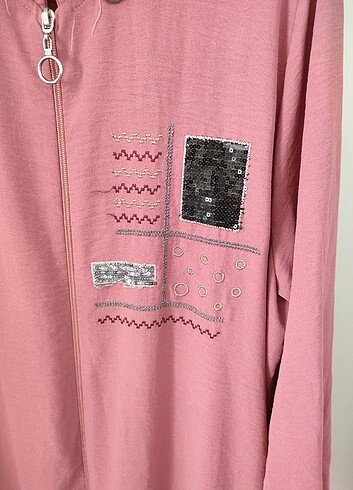 Fermuarlı pembe kap 