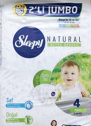 Sleppy 4 numara 60 lı çocuk bezi 