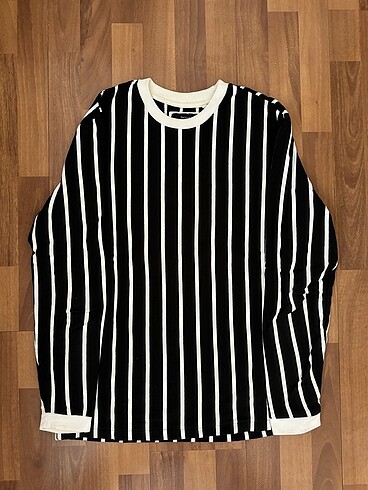 bershla çizgili sweatshirt