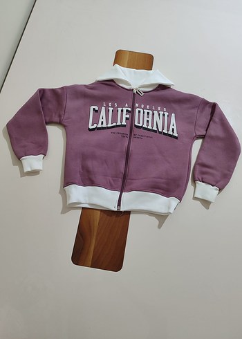 Önden fermuarlı şardonlu kız çocuk takımı - Görsel 3