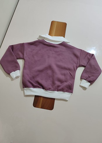 Önden fermuarlı şardonlu kız çocuk takımı - Görsel 5