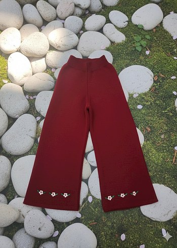 Papatya nakışlı triko kız çocuk takımı - Görsel 4