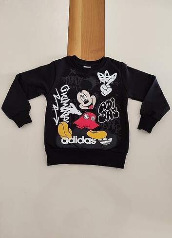 4 Yaş Beden Mickey mouse baskılı mevsimlik erkek çocuk takımı