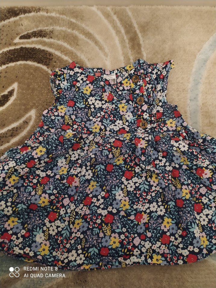 Çiçek Desenli Bebek Kız Tulumu - Görsel 2