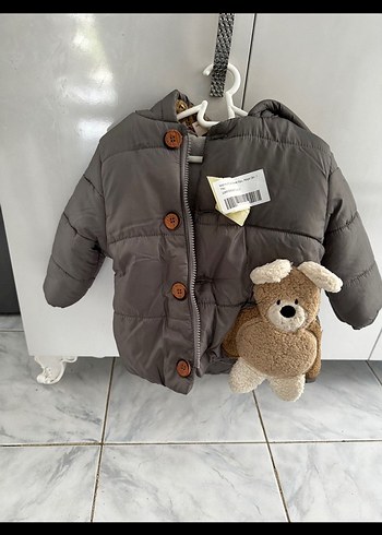 Diğer Gri Kürklü Erkek Bebek montu