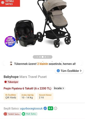 Diğer Beden gri Renk Gri Bebek Arabası