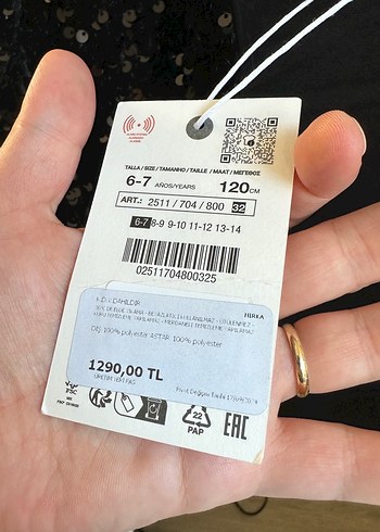 Kız Çocuk Siyah Payetli Bolero - Görsel 3