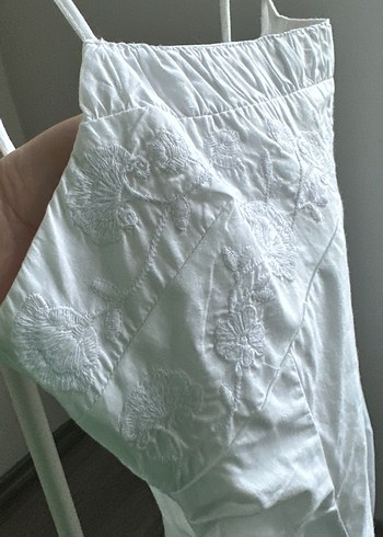 m Beden beyaz Renk Zara Kadın Elbise