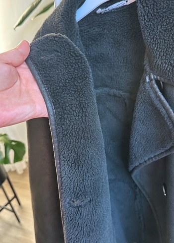 s Beden siyah Renk Düğmeli Siyah Deri Kadın Ceket