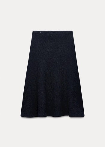 Zara Lacivert Kadın etek
