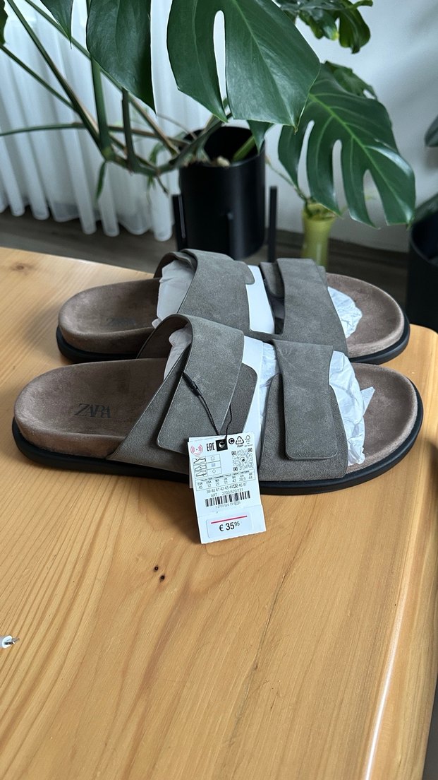 Gri Süet Tokalı Erkek Terlik - Görsel 4