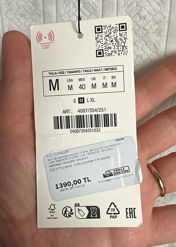 Zara Beyaz Yakalı Pamuklu Erkek Sweatshirt