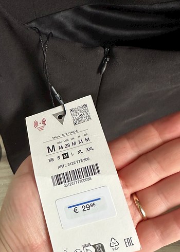 Zara Straplı Siyah Mini Elbise