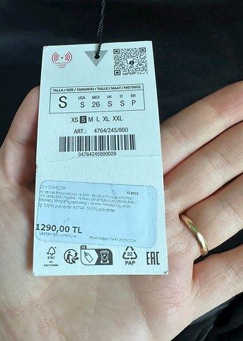 Zara Siyah V Yaka Uzun Kollu Midi Elbise