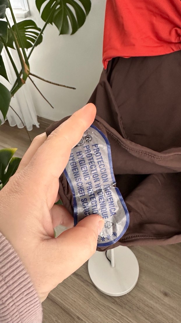 SPiRAL Parçalı Bandeau Mayo - Kahverengi - Görsel 4