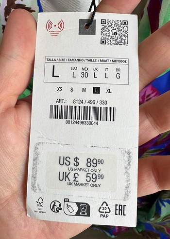 l Beden Kadın Çok Renkli ceket