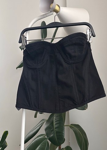 Siyah Straplez Mini Bustiyer - Görsel 3