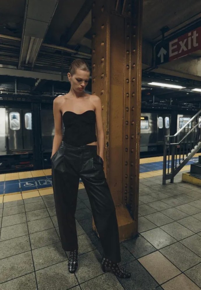 Siyah Straplez Mini Bustiyer - Görsel 2