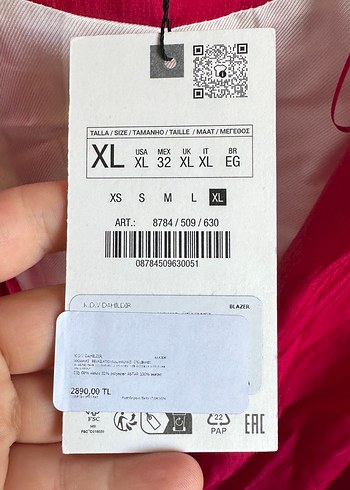 Zara Zara Pembe Kuşaklı Kadın Blazer