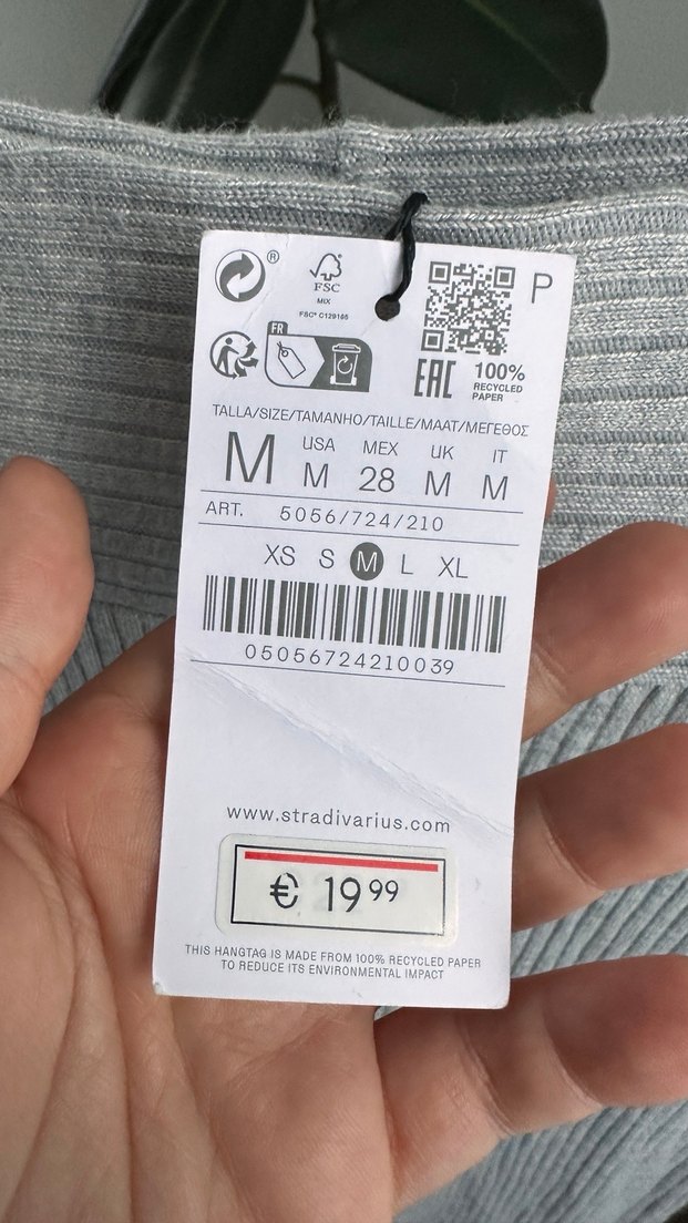 Gri Örgü Kadın Midi Pamuk Pantolon - Görsel 2