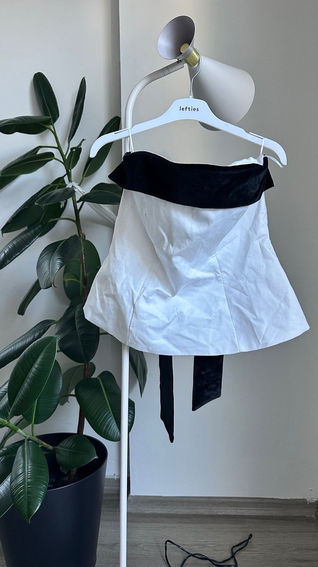 Beyaz Straplez Büstiyer - Görsel 3