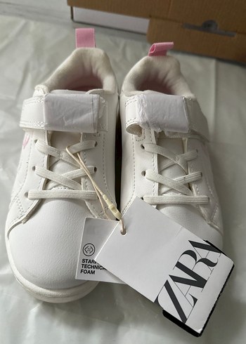 Kız Çocuk Beyaz Cırtlı Spor Ayakkabı - Görsel 3