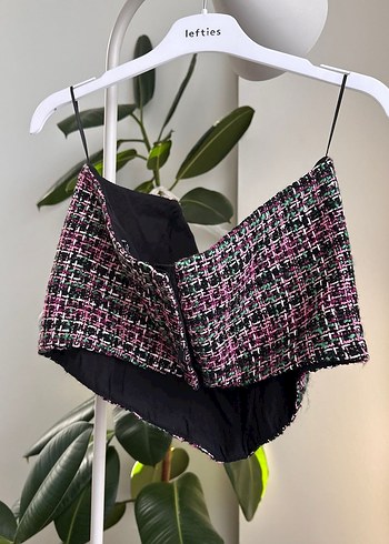 Düğmeli Straplez Mini Büstiyer - Görsel 4