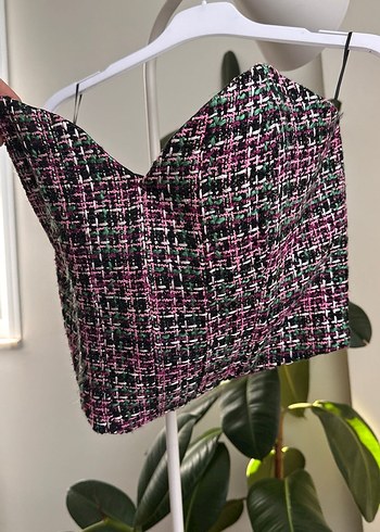 Düğmeli Straplez Mini Büstiyer - Görsel 2