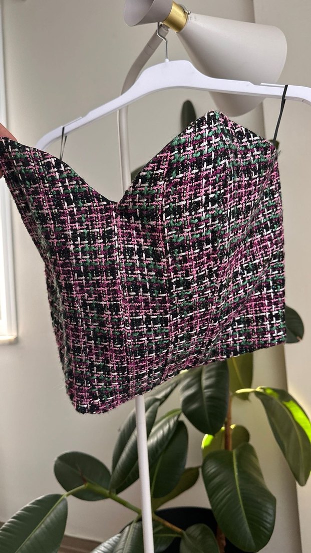 Düğmeli Straplez Mini Büstiyer - Görsel 2