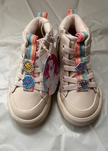 Kız Çocuk Çok Renkli Bağcıklı Sneaker - Görsel 2