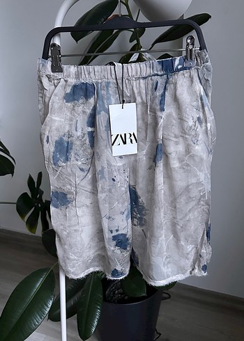 Gri Bağlamalı Salaş bermuda Şort - Görsel 3