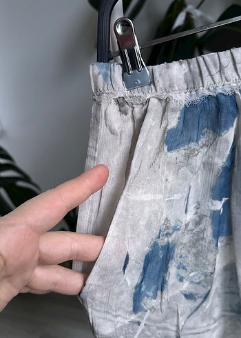 Gri Bağlamalı Salaş bermuda Şort - Görsel 5