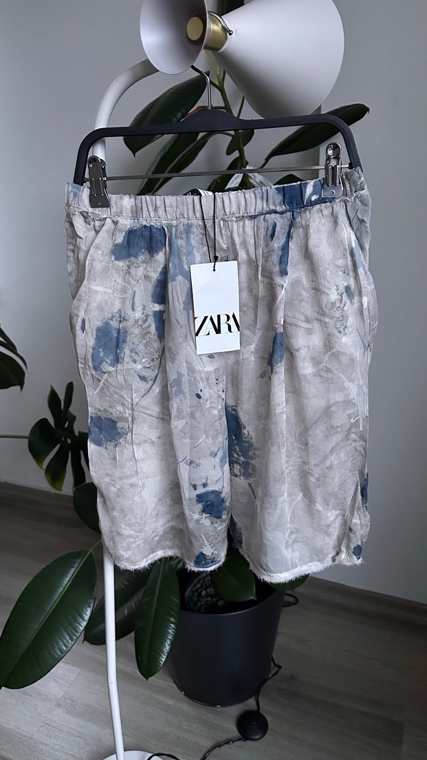 Gri Bağlamalı Salaş bermuda Şort - Görsel 3