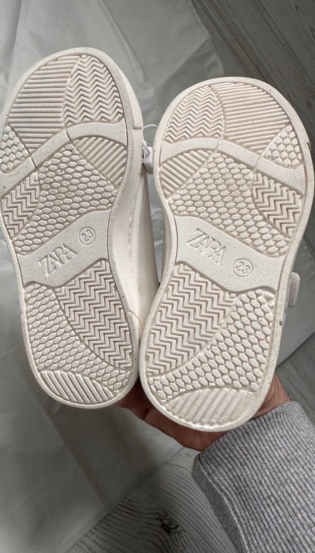 Kız Çocuk Beyaz Cırtlı Sneaker - Görsel 3