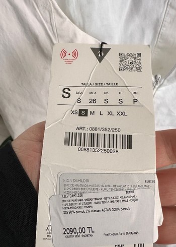 Dantel Detaylı Beyaz Midi Pamuk Elbise - Görsel 7