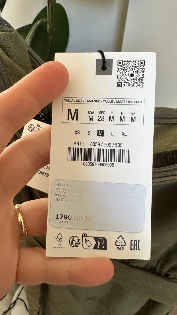 Kadın Kemerli Straplez Keten Tulum - Görsel 5