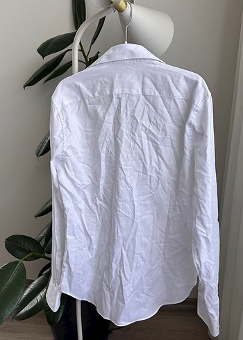 Beyaz Erkek Pamuklu Regular Fit Gömlek - Görsel 3