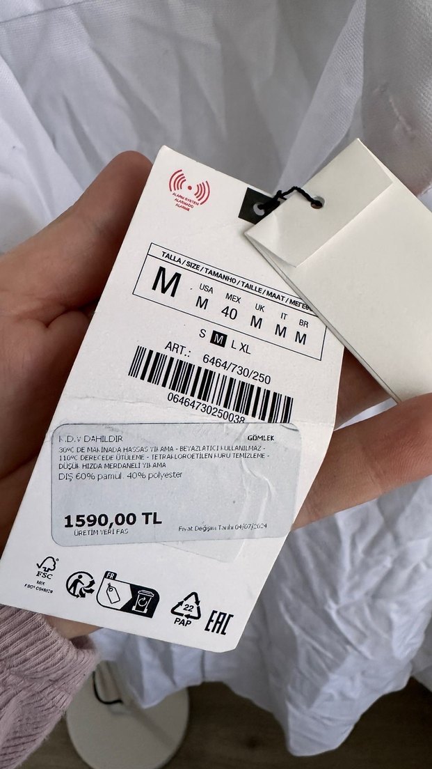 Beyaz Erkek Pamuklu Regular Fit Gömlek - Görsel 4