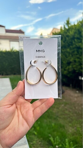 Beden altın Renk Mango küpe
