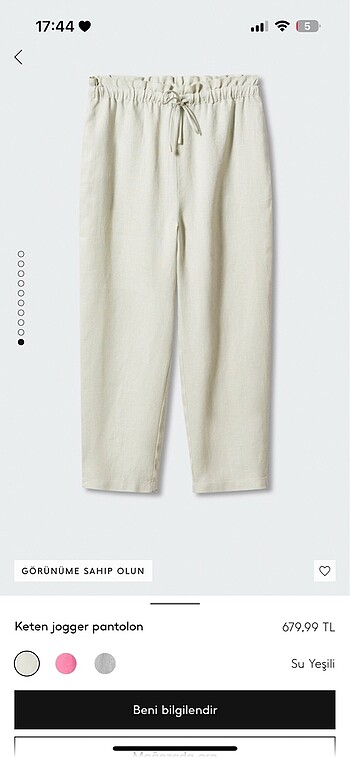 48 Beden Mango pantolon
