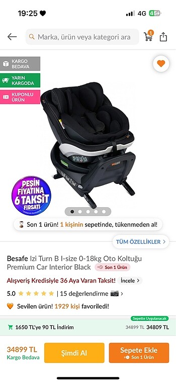 Besafe oto koltuk