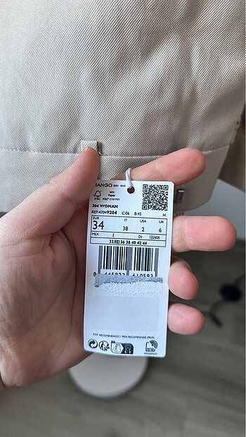 xs Beden ten rengi Renk Mango etek