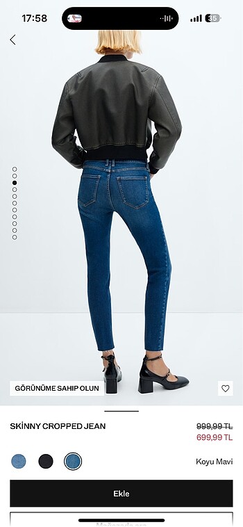 xs Beden Mango jean