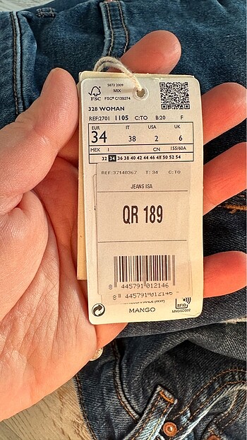 xs Beden lacivert Renk Mango jean