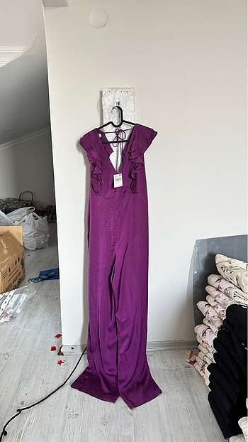 xl Beden mor Renk Mango tulum