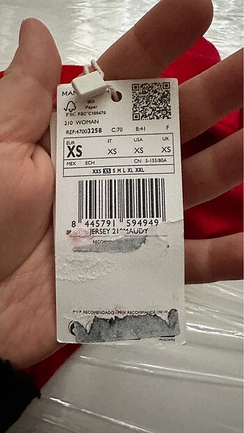 xs Beden kırmızı Renk Mango kazak
