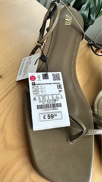 41 Beden Zara topuklu sandalet